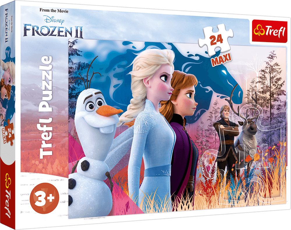 Puzzle Trefl Maxi Disney Frozen 2, Calatorie magica 24 piese 2 Puzzle Trefl Maxi Disney Frozen 2, Calatorie magica 24 piese