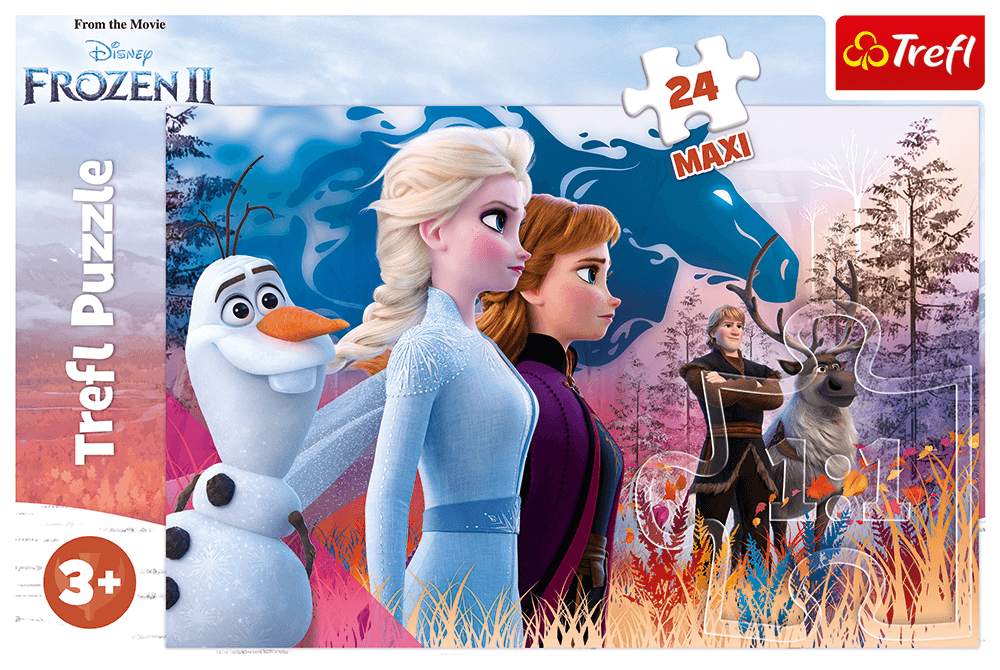 Puzzle Trefl Maxi Disney Frozen 2, Calatorie magica 24 piese 3 Puzzle Trefl Maxi Disney Frozen 2, Calatorie magica 24 piese - Image 2