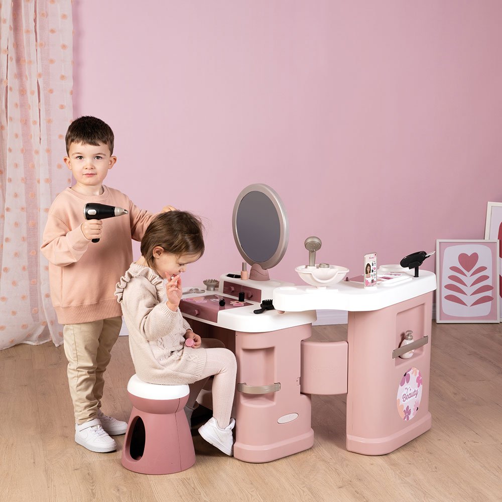 Salon de infrumusetare Smoby My Beauty Center roz cu 26 accesorii 6 Salon de infrumusetare Smoby My Beauty Center roz cu 26 accesorii - Image 5