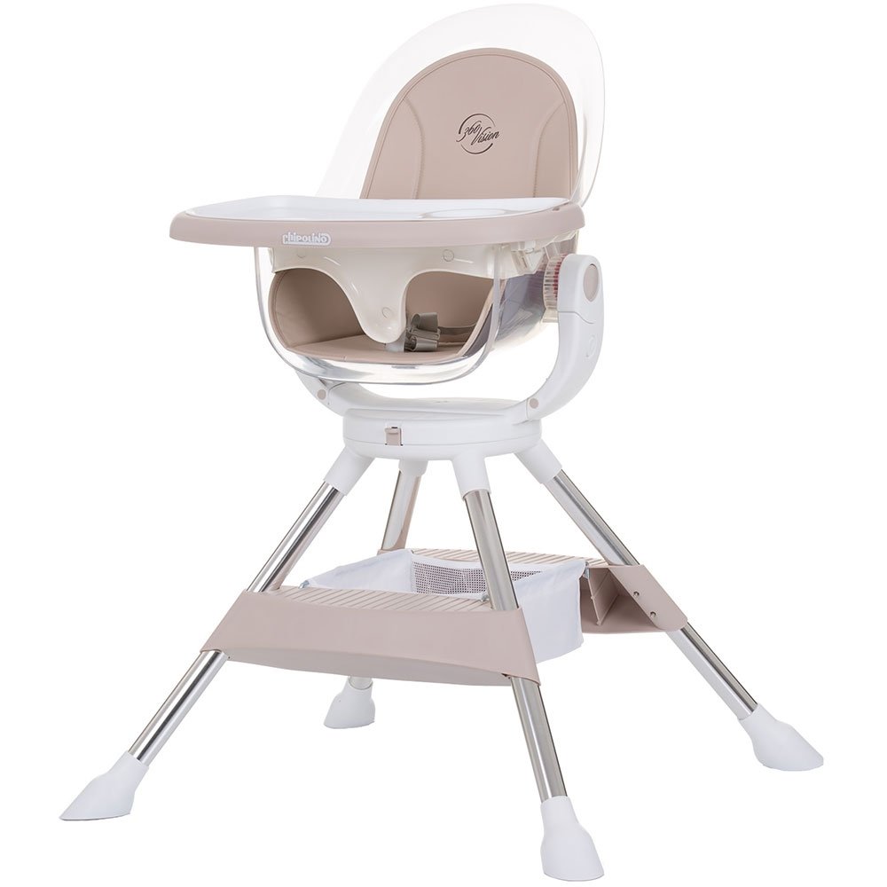 Scaun de masa cu sezut rotativ Chipolino Vision sand 2 Scaun de masa cu sezut rotativ Chipolino Vision sand