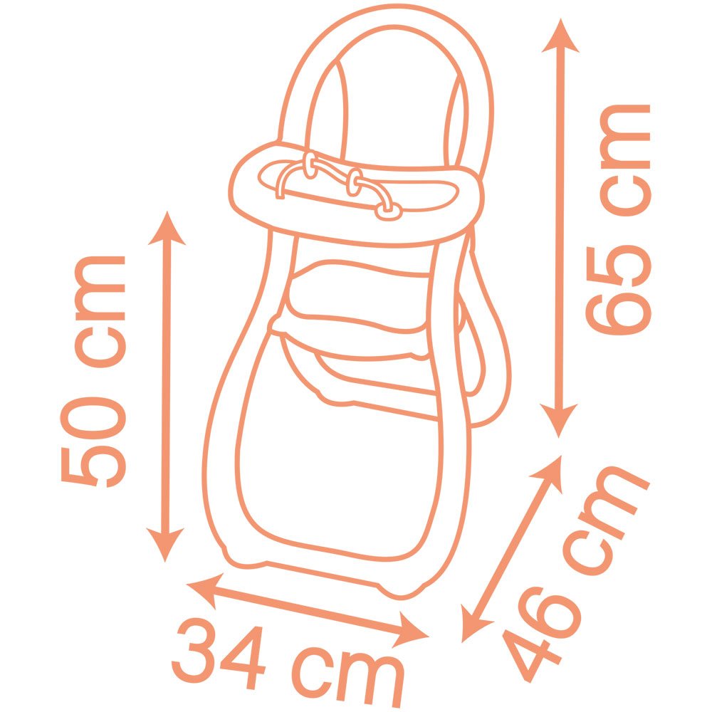 Scaun de masa pentru papusa Smoby Baby Nurse Highchair 3 Scaun de masa pentru papusa Smoby Baby Nurse Highchair - Image 2