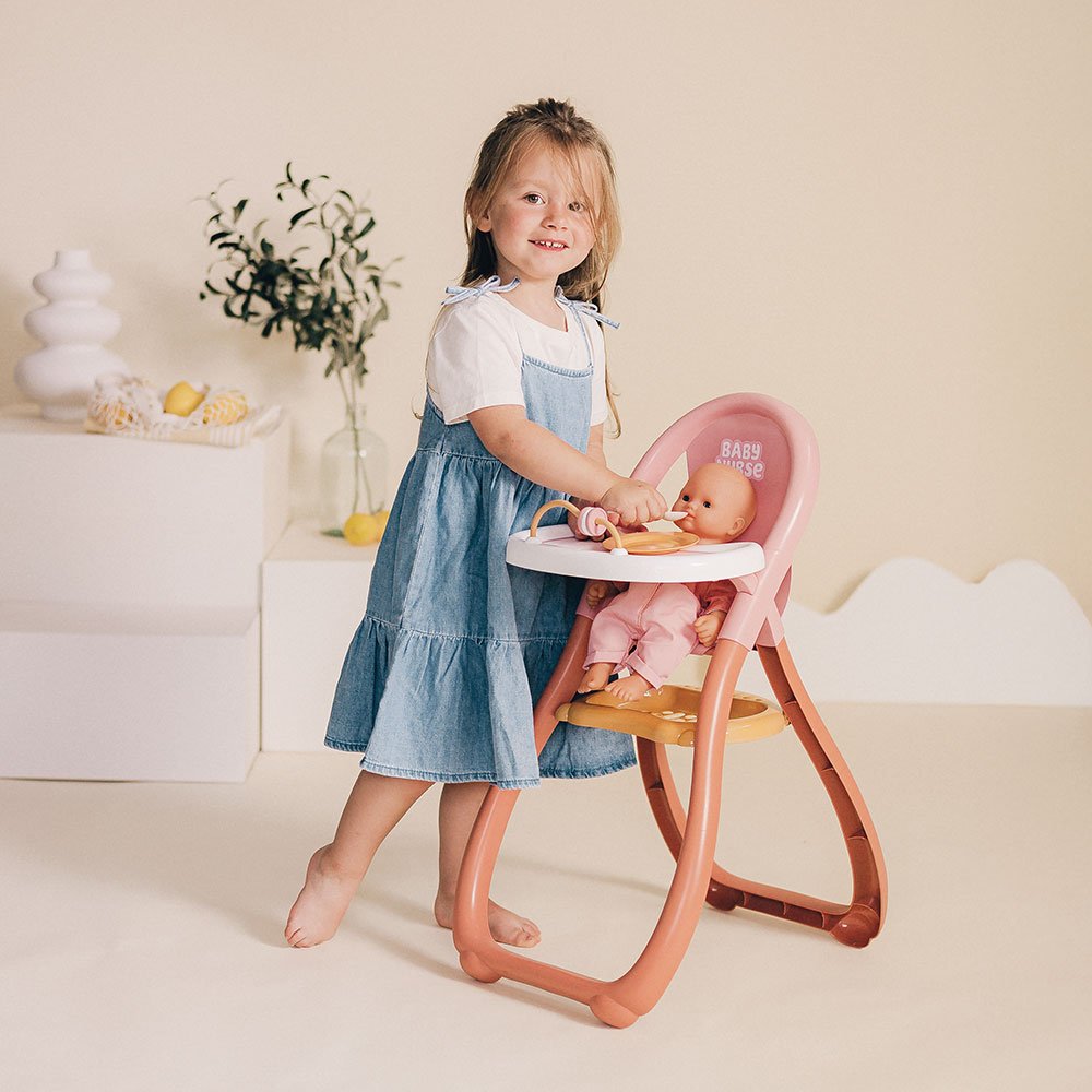 Scaun de masa pentru papusa Smoby Baby Nurse Highchair 6 Scaun de masa pentru papusa Smoby Baby Nurse Highchair - Image 5