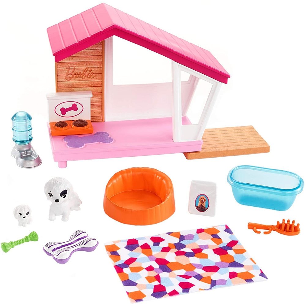 Set Barbie by Mattel Estate Casuta catei cu accesorii FXG34 3 Set Barbie by Mattel Estate Casuta catei cu accesorii FXG34 - imagine 2