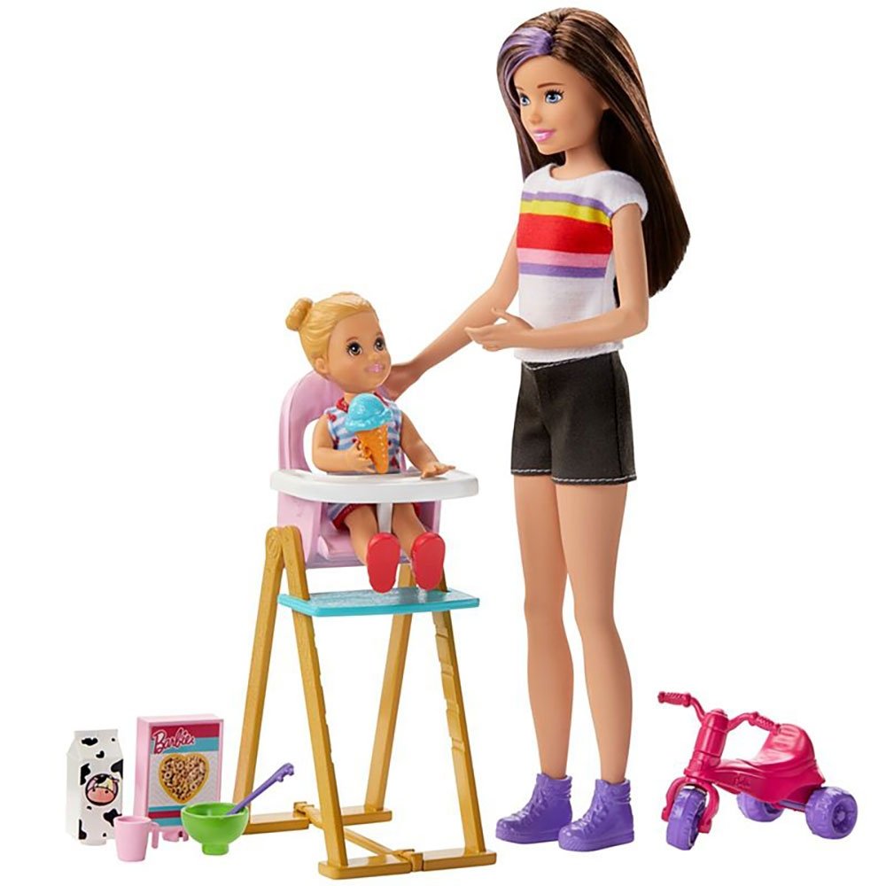 Set Barbie by Mattel Family Skipper Mamica si bebelus 2 Set Barbie by Mattel Family Skipper Mamica si bebelus