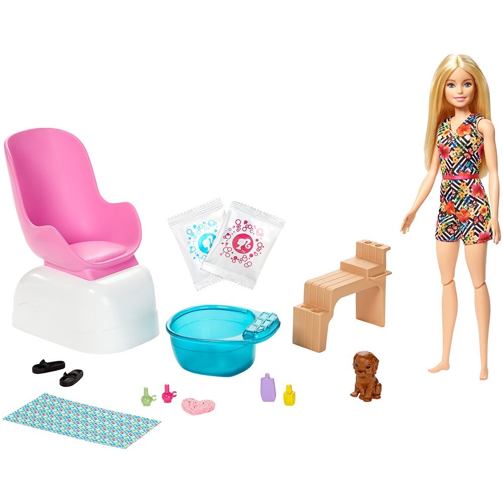Set Barbie by Mattel Wellness and Fitness Salonul de unghii 2 Set Barbie by Mattel Wellness and Fitness Salonul de unghii