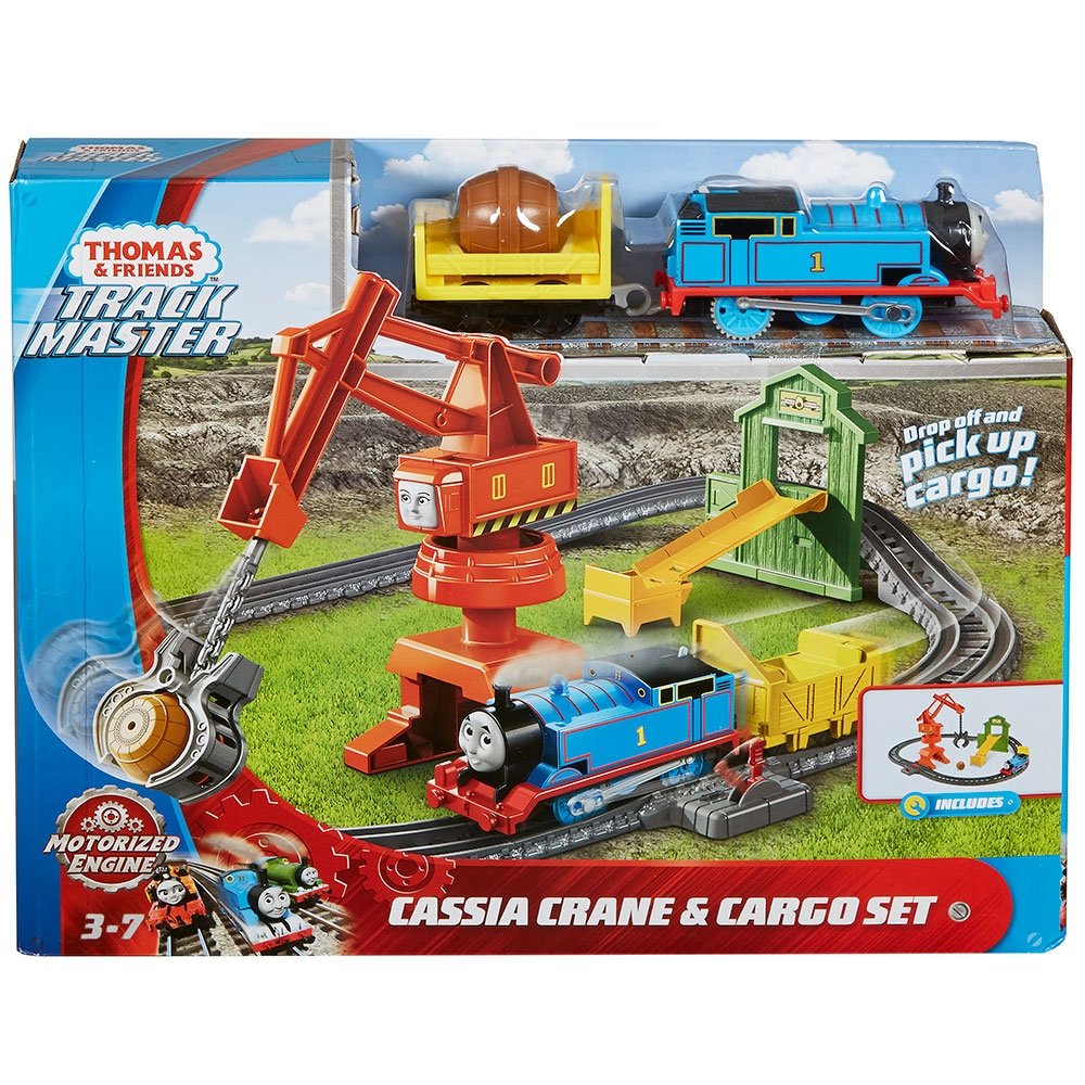 Set Fisher Price by Mattel Thomas and Friends Cassia Crane and Cargo sina cu locomotiva motorizata si vagon 3 Set Fisher Price by Mattel Thomas and Friends Cassia Crane and Cargo sina cu locomotiva motorizata si vagon - imagine 2