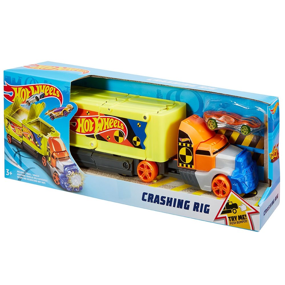 Set Hot Wheels by Mattel Camion coliziune cu 1 masinuta 4 Set Hot Wheels by Mattel Camion coliziune cu 1 masinuta - imagine 3