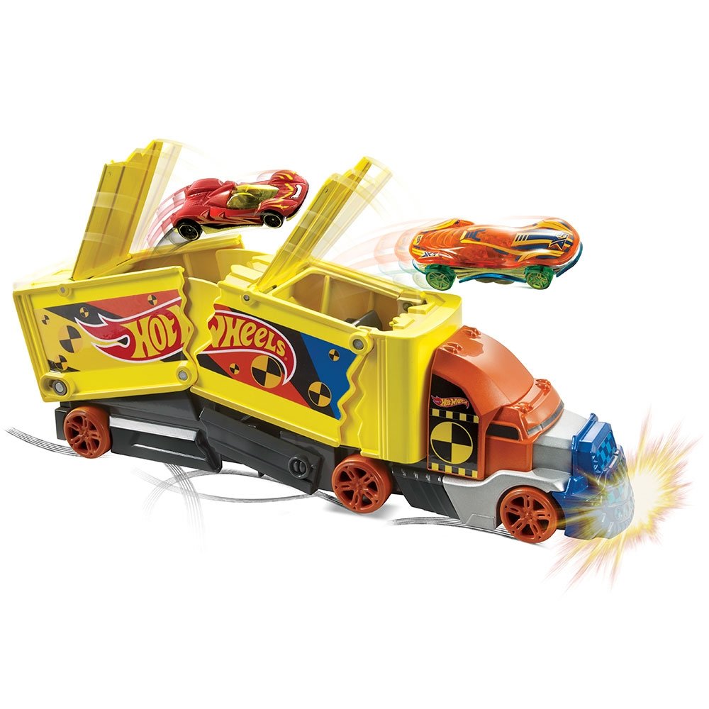 Set Hot Wheels by Mattel Camion coliziune cu 1 masinuta 3 Set Hot Wheels by Mattel Camion coliziune cu 1 masinuta - imagine 2