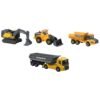 Set Majorette Volvo camion cu remorca camion basculant buldozer si excavator I Best Buy Babys