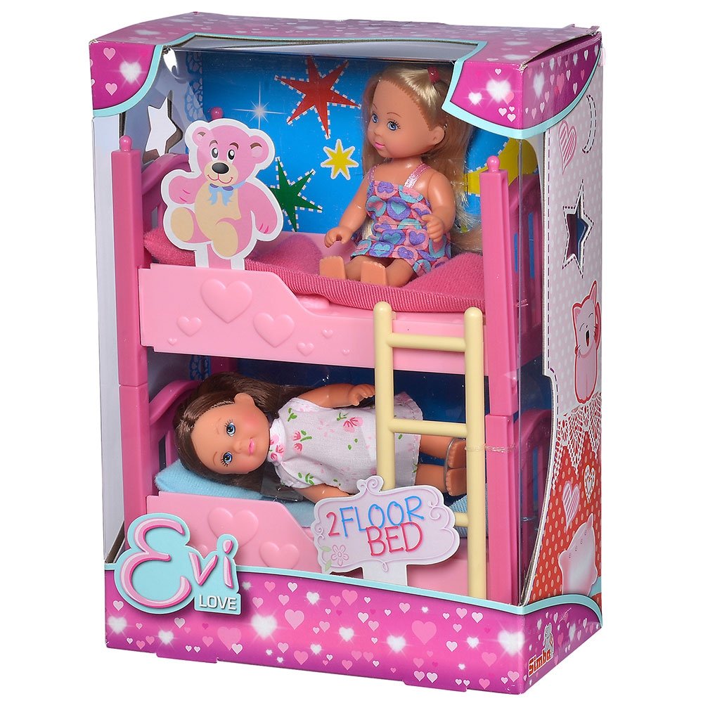 Set Simba Evi Love 2 Floor Bed cu 2 papusi 12 cm si pat supraetajat 6 Set Simba Evi Love 2 Floor Bed cu 2 papusi 12 cm si pat supraetajat - Image 5