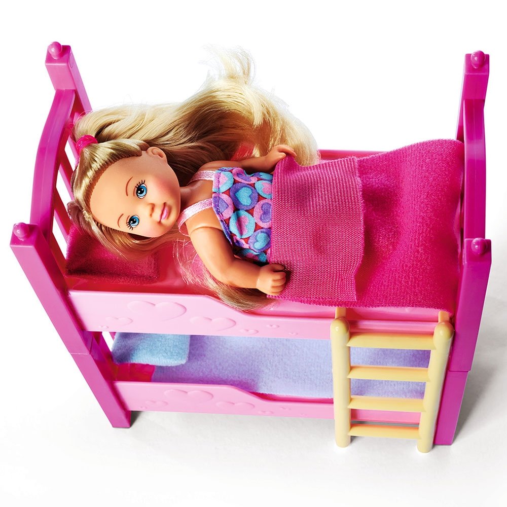 Set Simba Evi Love 2 Floor Bed cu 2 papusi 12 cm si pat supraetajat 5 Set Simba Evi Love 2 Floor Bed cu 2 papusi 12 cm si pat supraetajat - Image 4