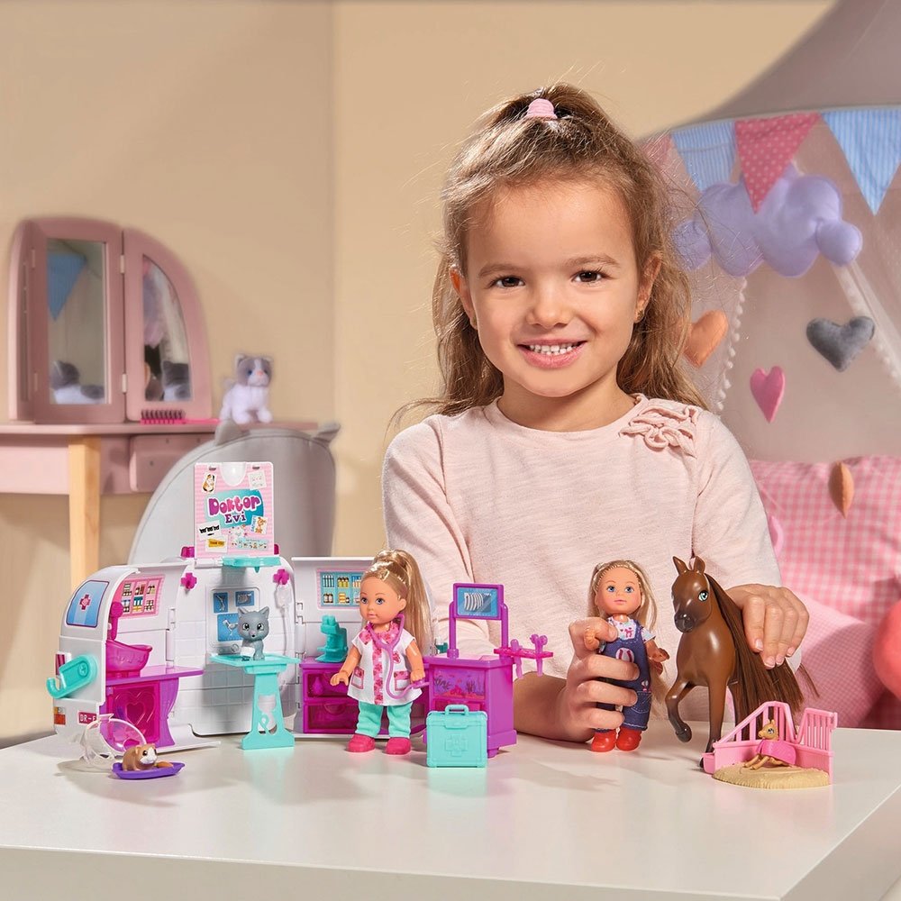 Set Simba Evi Love Doctor Evi 2 in 1 Vet Mobile masina cu papusa 12 cm si accesorii 15 Set Simba Evi Love Doctor Evi 2 in 1 Vet Mobile masina cu papusa 12 cm si accesorii - Image 14