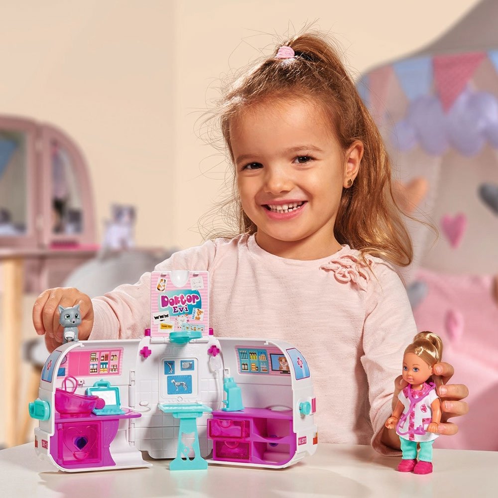 Set Simba Evi Love Doctor Evi 2 in 1 Vet Mobile masina cu papusa 12 cm si accesorii 13 Set Simba Evi Love Doctor Evi 2 in 1 Vet Mobile masina cu papusa 12 cm si accesorii - Image 12