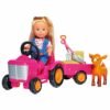 Set Simba Papusa Evi Love 12 cm tractor cu remorca si accesorii I Best Buy Babys