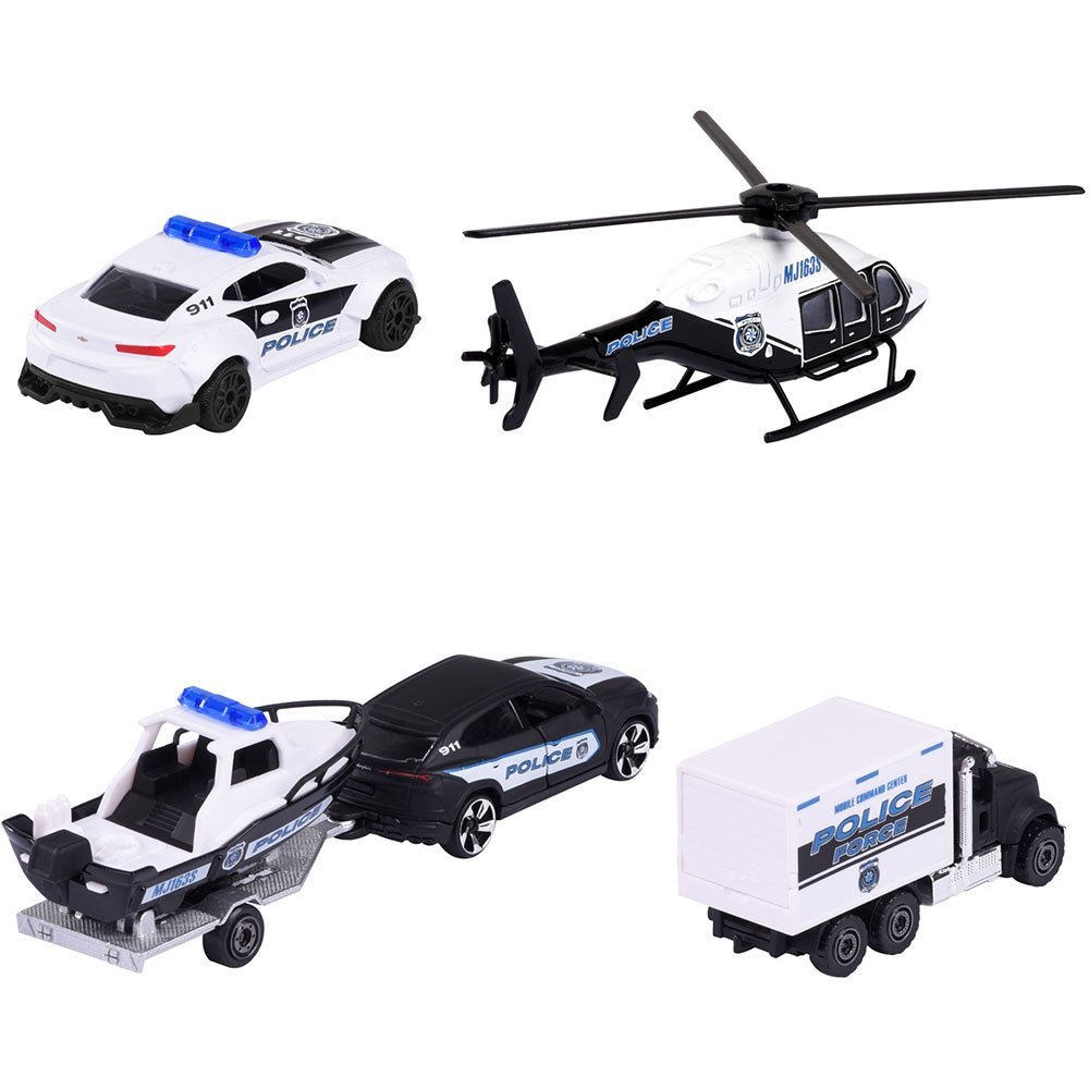 Set masinute Majorette Police Force cu 5 vehicule de interventie 3 Set masinute Majorette Police Force cu 5 vehicule de interventie - Image 2