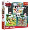 Set puzzle 3 in 1 Trefl Disney Mickey Mouse Mickey si prietenii 1x20 piese 1x36 piese 1x50 piese I Best Buy Babys