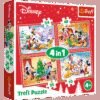 Set puzzle 4 in 1 Trefl Disney Sarbatoarea Craciunului 1x35 piese 1x48 piese 1x54 piese 1x70 piese I Best Buy Babys