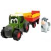 Tractor Dickie Toys Happy Fendt Animal Trailer cu remorca si figurina vaca I Best Buy Babys