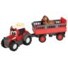Tractor Dickie Toys Happy Ferguson Animal Trailer cu remorca si figurina I Best Buy Babys