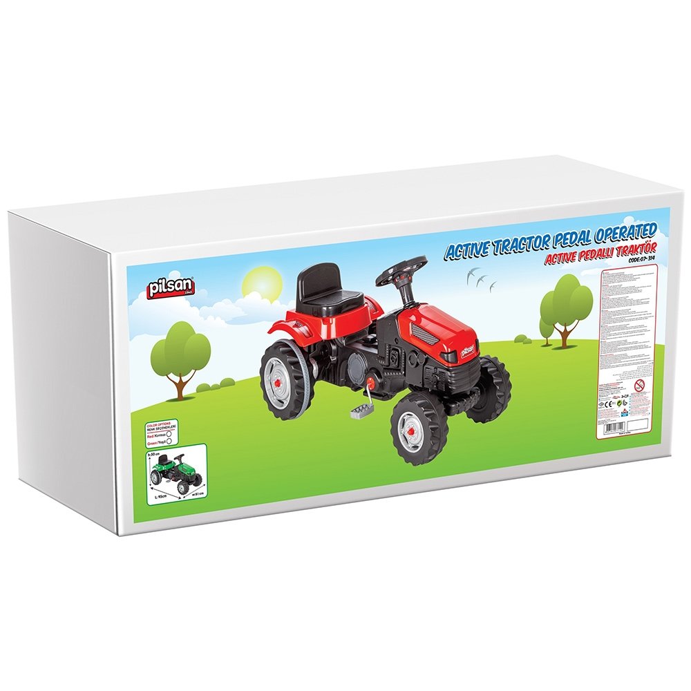 Tractor cu pedale Pilsan Active 07-314 red 5 Tractor cu pedale Pilsan Active 07-314 red - Image 4