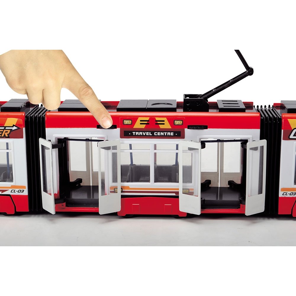 Tramvai Dickie Toys City Liner rosu 4 Tramvai Dickie Toys City Liner rosu - Image 3