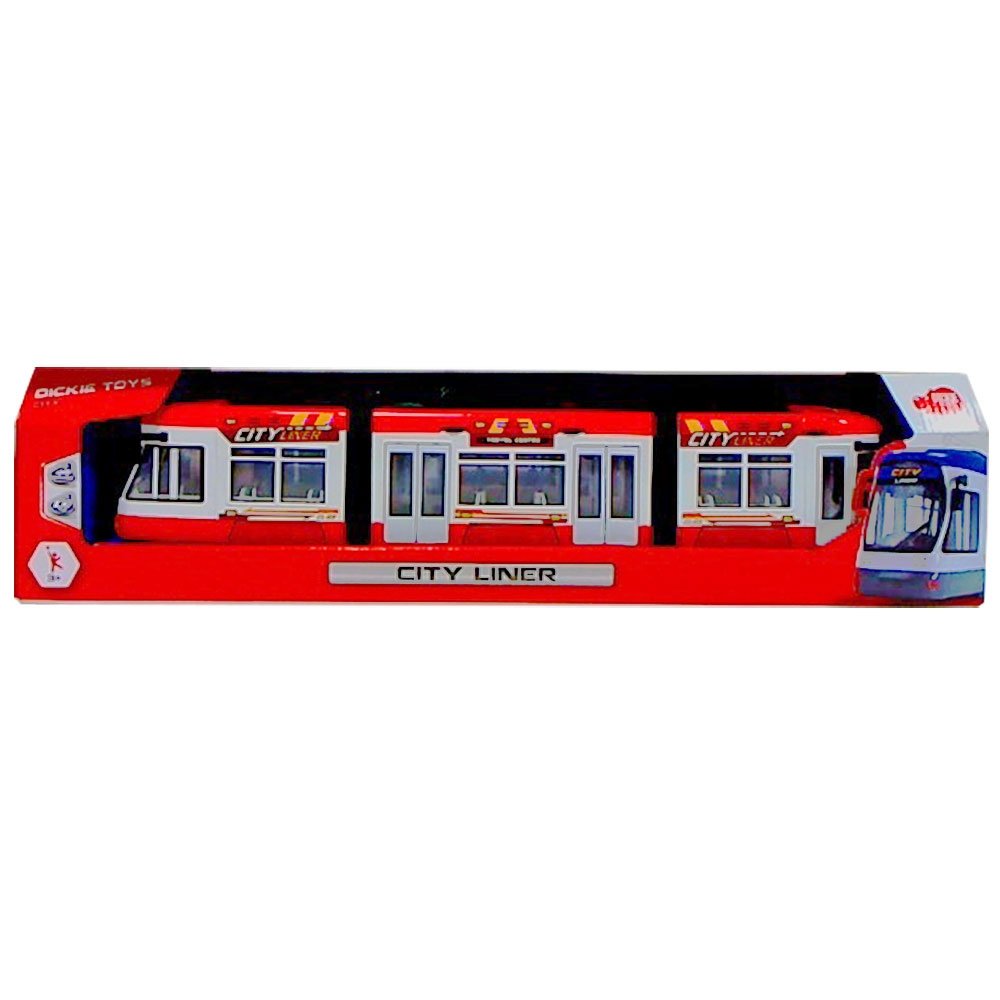 Tramvai Dickie Toys City Liner rosu 5 Tramvai Dickie Toys City Liner rosu - Image 4