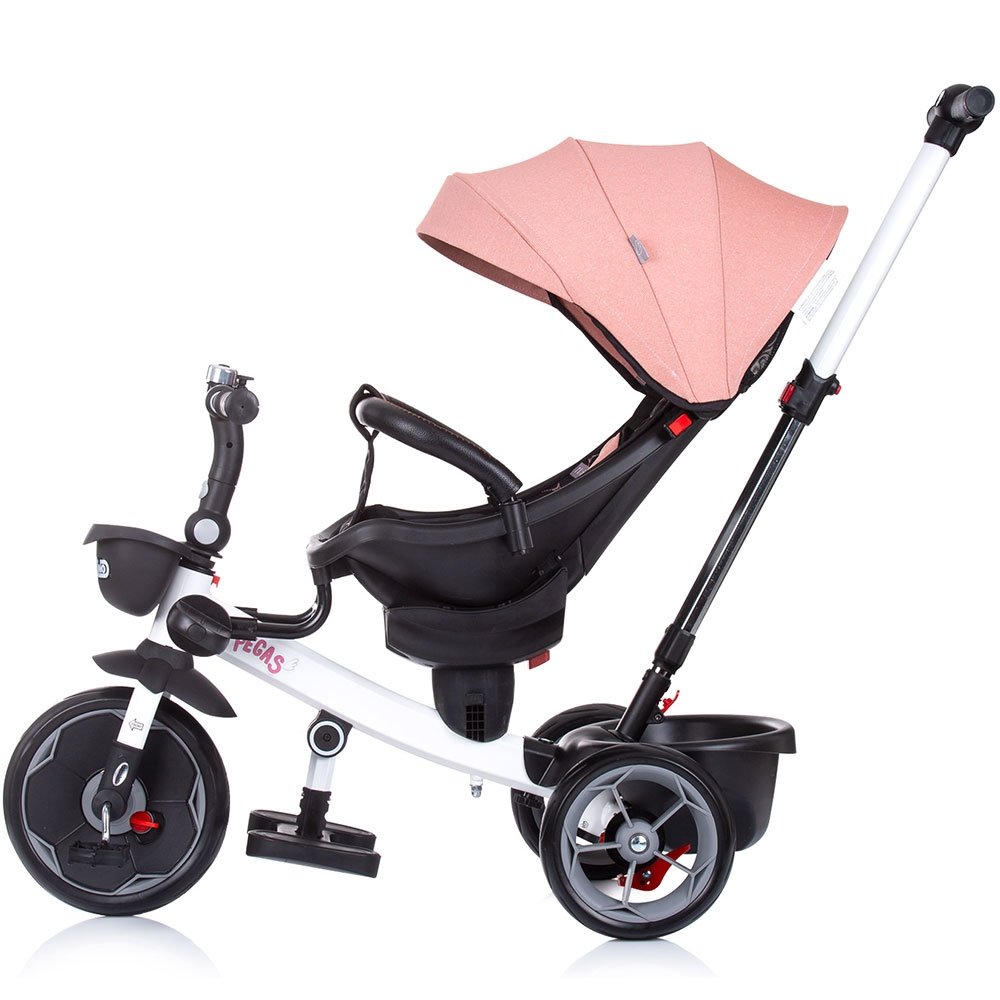 Tricicleta Chipolino Pegas cu sezut reversibil blush 6 Tricicleta Chipolino Pegas cu sezut reversibil blush - Image 5