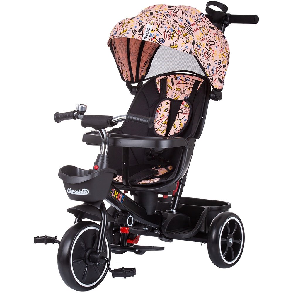 Tricicleta Chipolino Smart cu sezut reversibil pink 2 Tricicleta Chipolino Smart cu sezut reversibil pink