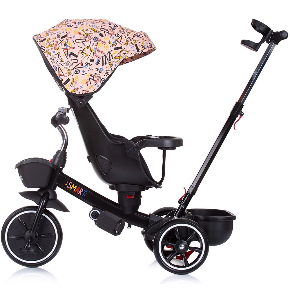 Tricicleta Chipolino Smart cu sezut reversibil pink 4 Tricicleta Chipolino Smart cu sezut reversibil pink - Image 3