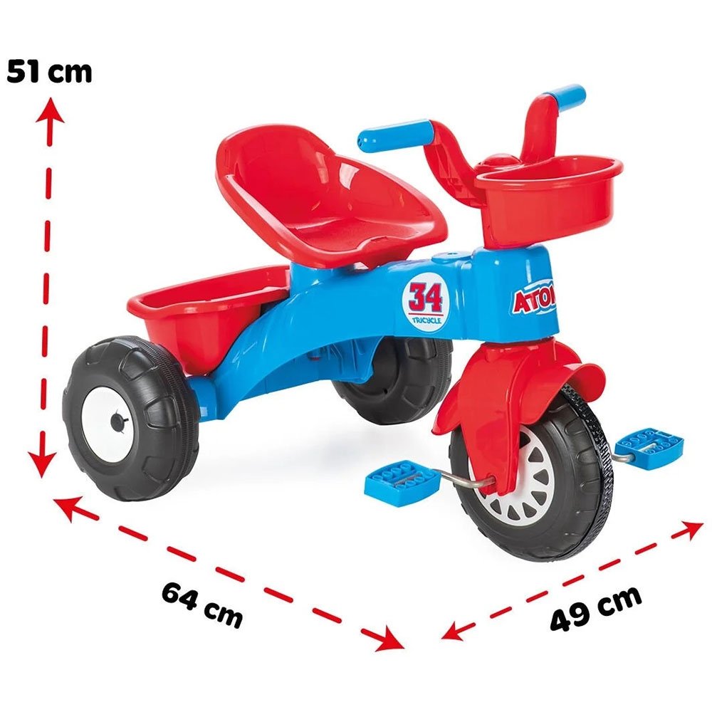 Tricicleta Pilsan Atom blue 3 Tricicleta Pilsan Atom blue - imagine 2