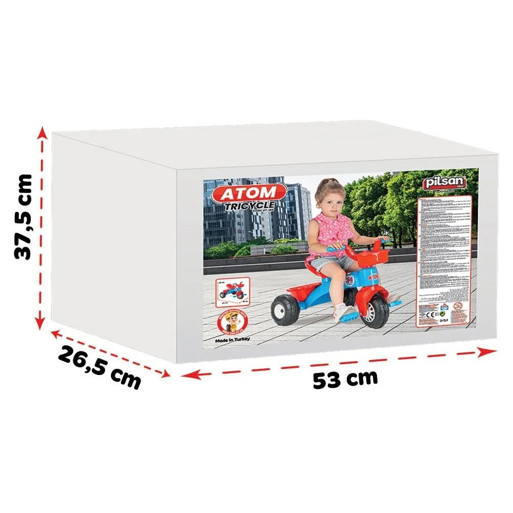 Tricicleta Pilsan Atom blue 5 Tricicleta Pilsan Atom blue - imagine 4