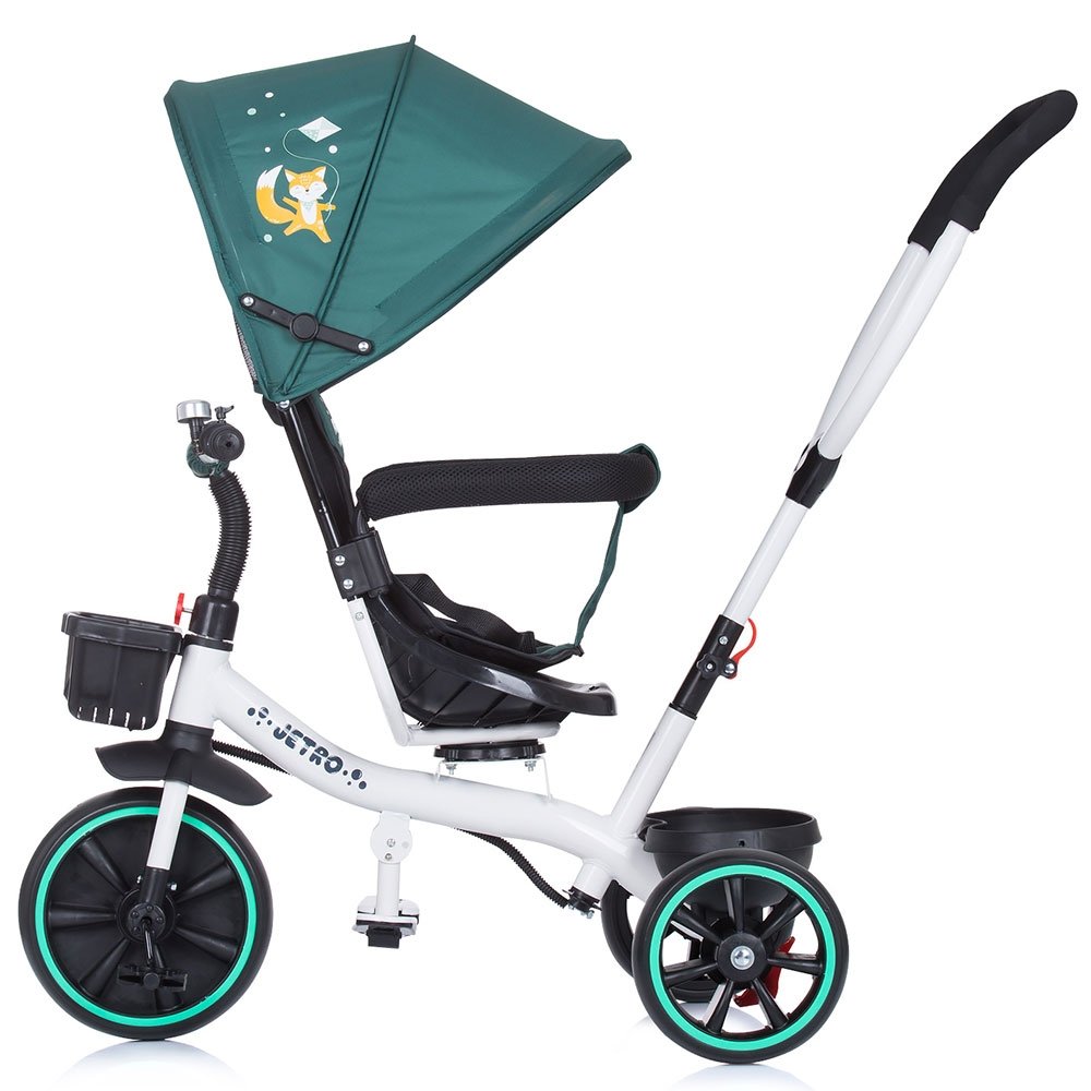 Tricicleta cu copertina si sezut reversibil Chipolino Jetro avocado 4 Tricicleta cu copertina si sezut reversibil Chipolino Jetro avocado - Image 3