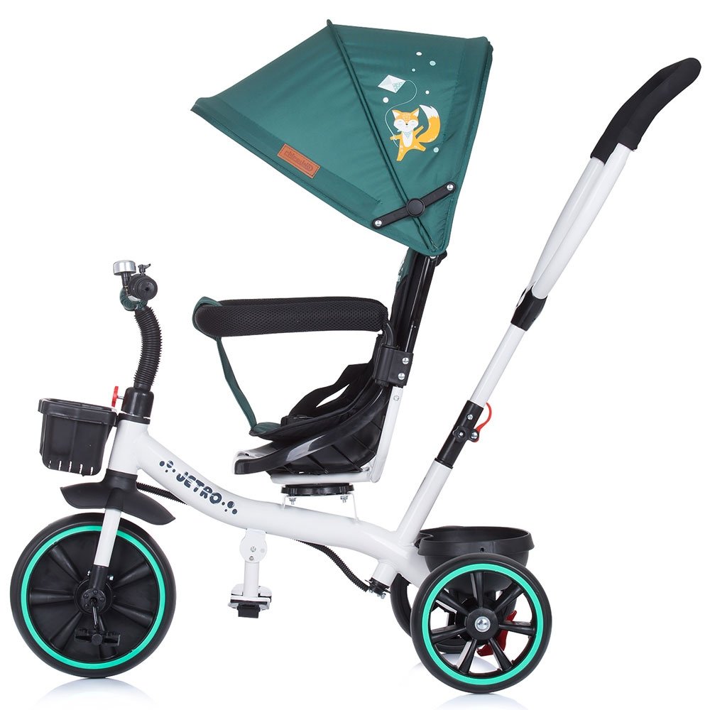 Tricicleta cu copertina si sezut reversibil Chipolino Jetro avocado 3 Tricicleta cu copertina si sezut reversibil Chipolino Jetro avocado - Image 2