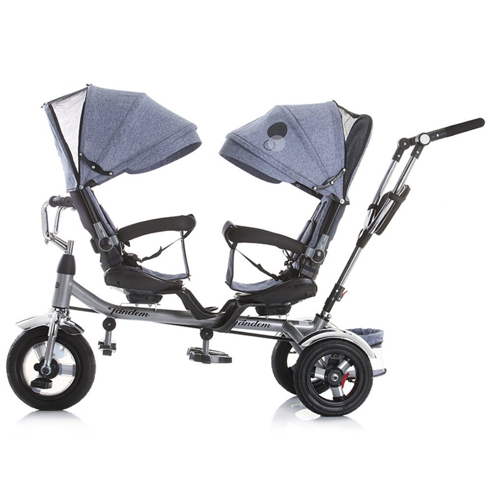 Tricicleta gemeni Chipolino Tandem multicolor 5 Tricicleta gemeni Chipolino Tandem multicolor - Image 4