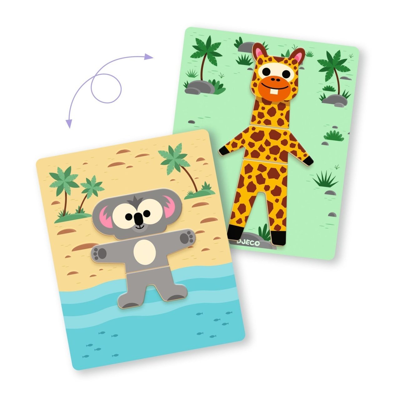 Joc cu magneti Mix'n'match, Djeco 3 Joc cu magneti Mix'n'match, Djeco - Image 2