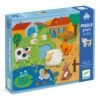 puzzle gigant tactil ferma djeco100134384 I Best Buy Babys