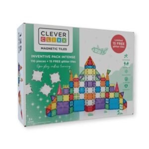 Set magnetic de construit 125 piese, Cleverclixx