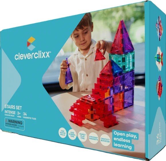 Set magnetic de construit Scari, Cleverclixx 2 Set magnetic de construit Scari, Cleverclixx