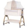 Patut co sleeper Chipolino Charisma cu laterala culisanta cashmere wood 1 I Best Buy Babys