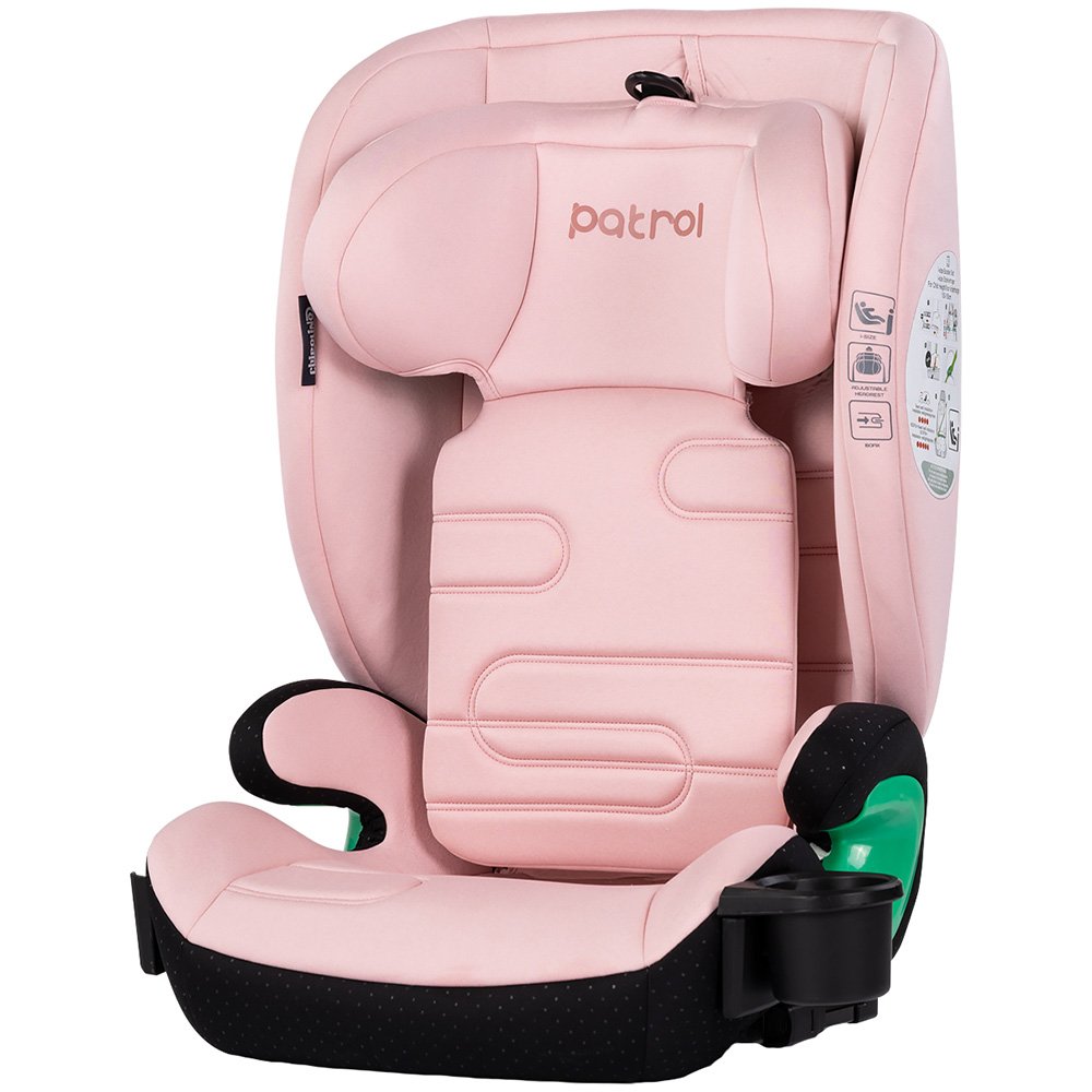 Scaun auto Chipolino Patrol I-Size 100-150 cm cu sistem Isofix powder pink 2 Scaun auto Chipolino Patrol I-Size 100-150 cm cu sistem Isofix powder pink