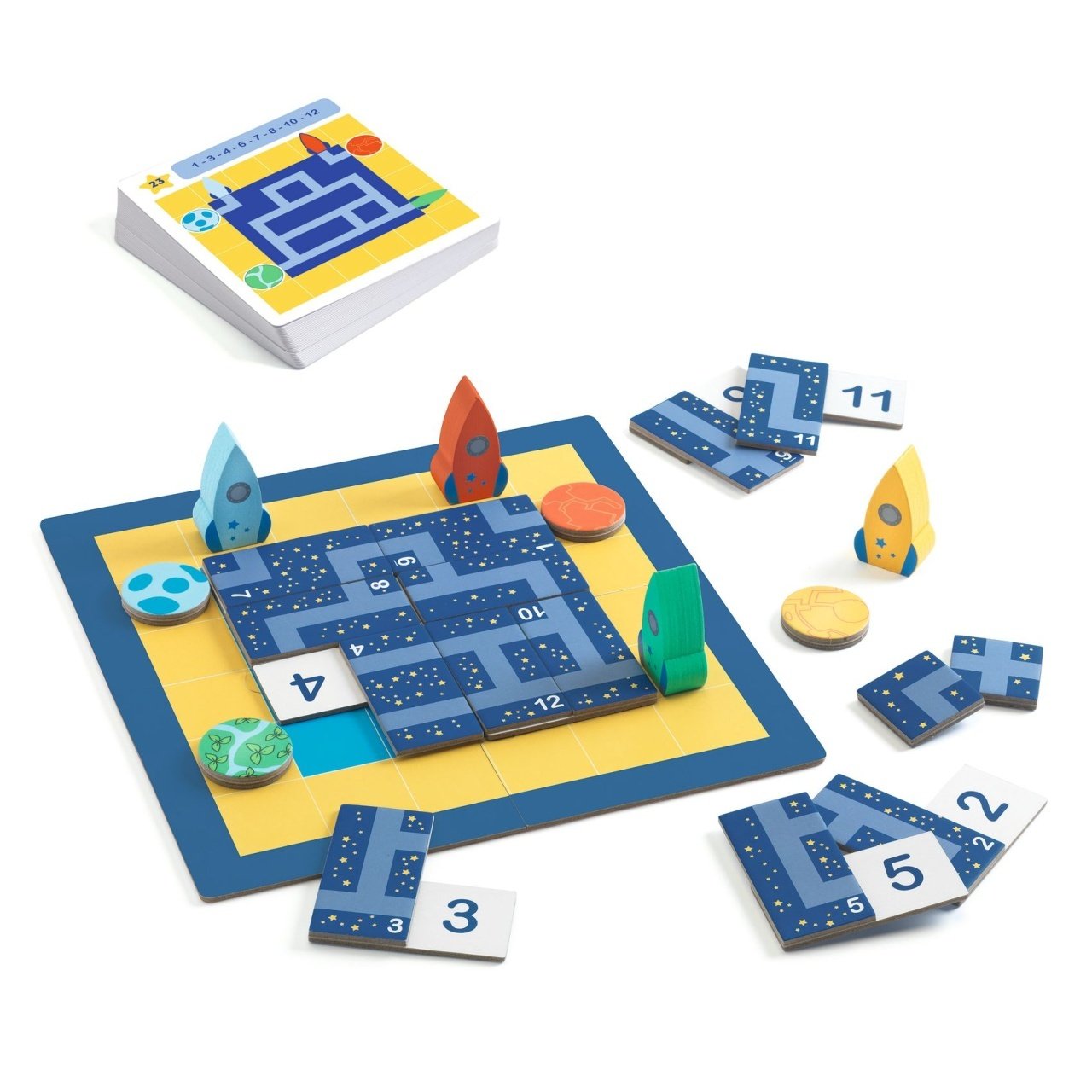 Joc logic cu rachete si planete, Djeco 3 Joc logic cu rachete si planete, Djeco - Image 2