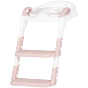 Reductor toaleta cu scara Chipolino Kiddy pink