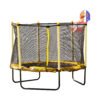 Trambulina Chipolino Sporty 140 cm cu cos baschet yellow 1 I Best Buy Babys
