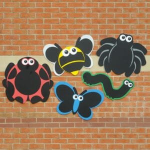 TTS Outdoor Mark Making Chalkboards 5pk Minibeasts