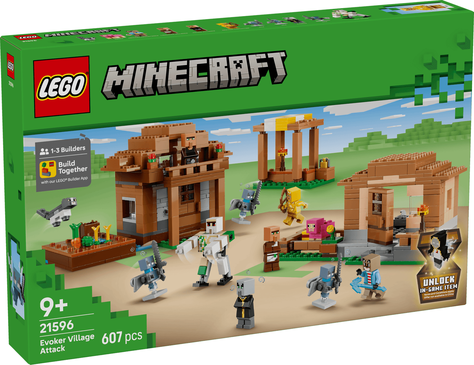 LEGO Minecraft Evoker Village Attack
