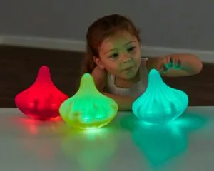 TTS Light Up Twist and Turn Spinning Tops