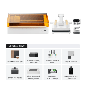 xTool M1 Ultra 20W 4-in-1 Craft Machine Ultimate Bundle
