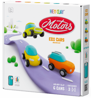 HEY CLAY Modeling Clay Eco Cars with Wheels