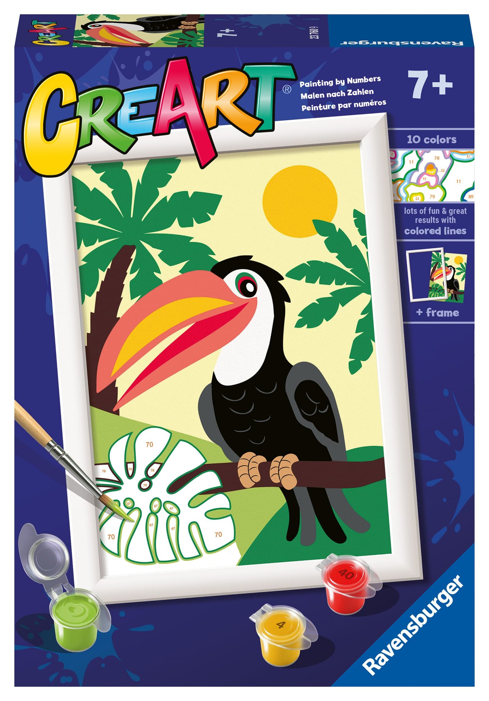 Ravensburger Paint by Numbers Toucan in the jungle