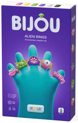 HEY CLAY Modeling Clay Rings Aliens